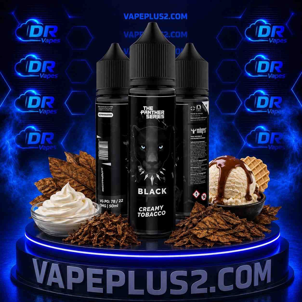 جویس دکتر ویپز تنباکو وانیل بستنی 60 میل | DR.VAPES BLACK PANTHER