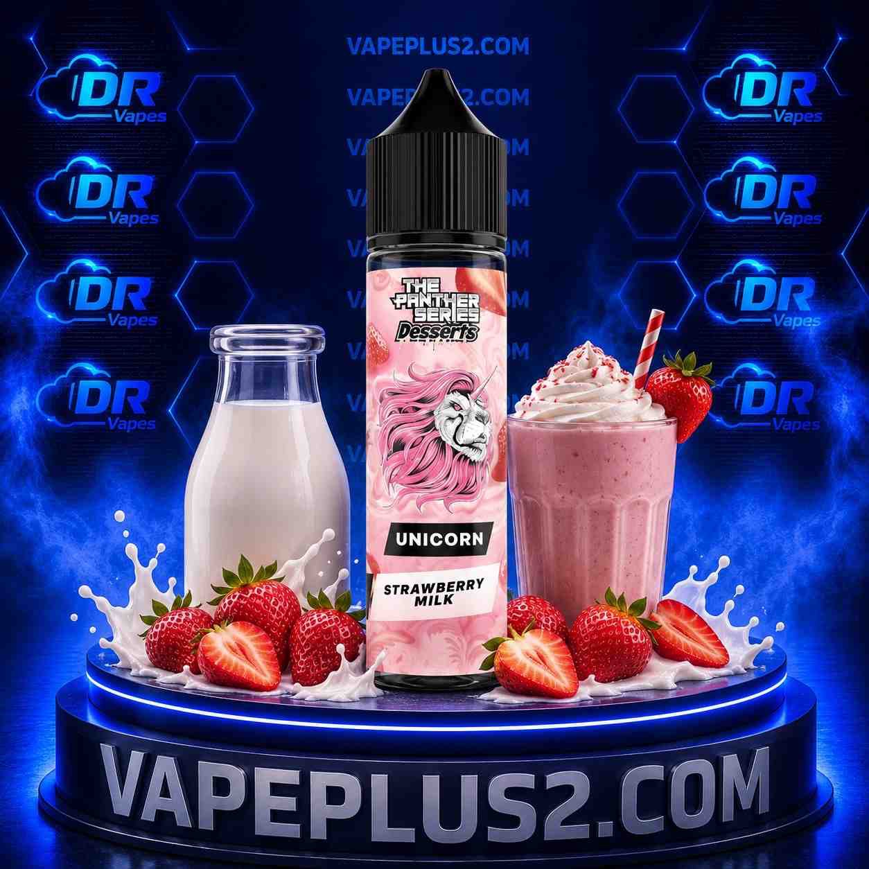جویس میلک شیک توت فرنگی دکتر ویپز 60 میل | DR.VAPES UNICORN