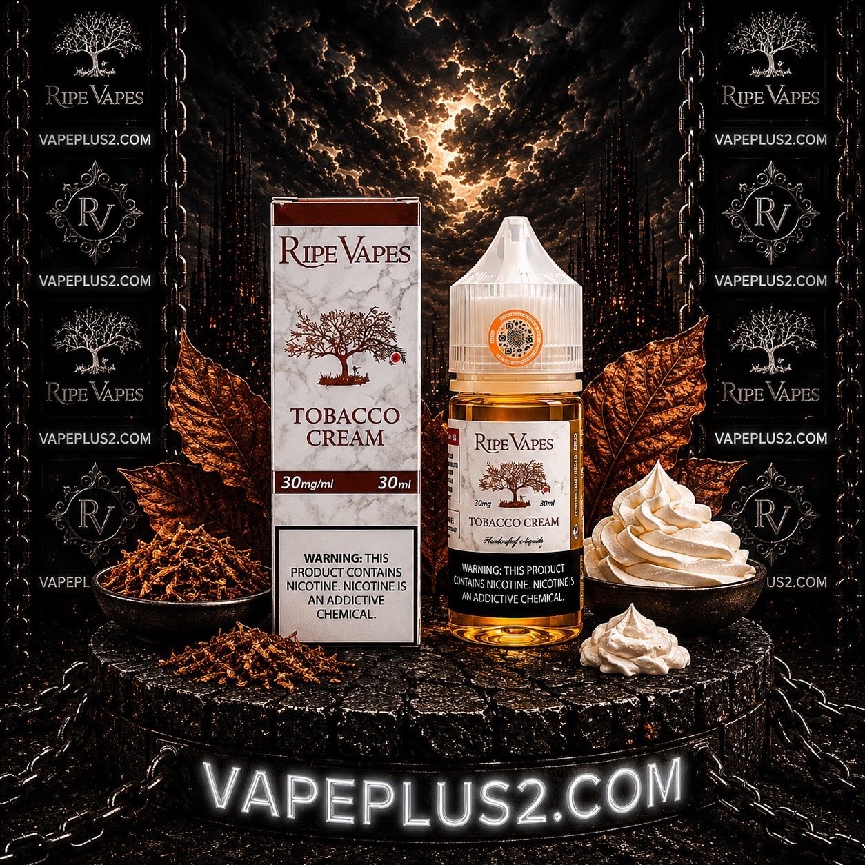 سالت رایپ ویپز تنباکو خامه | ripe vapes tobacoo cream