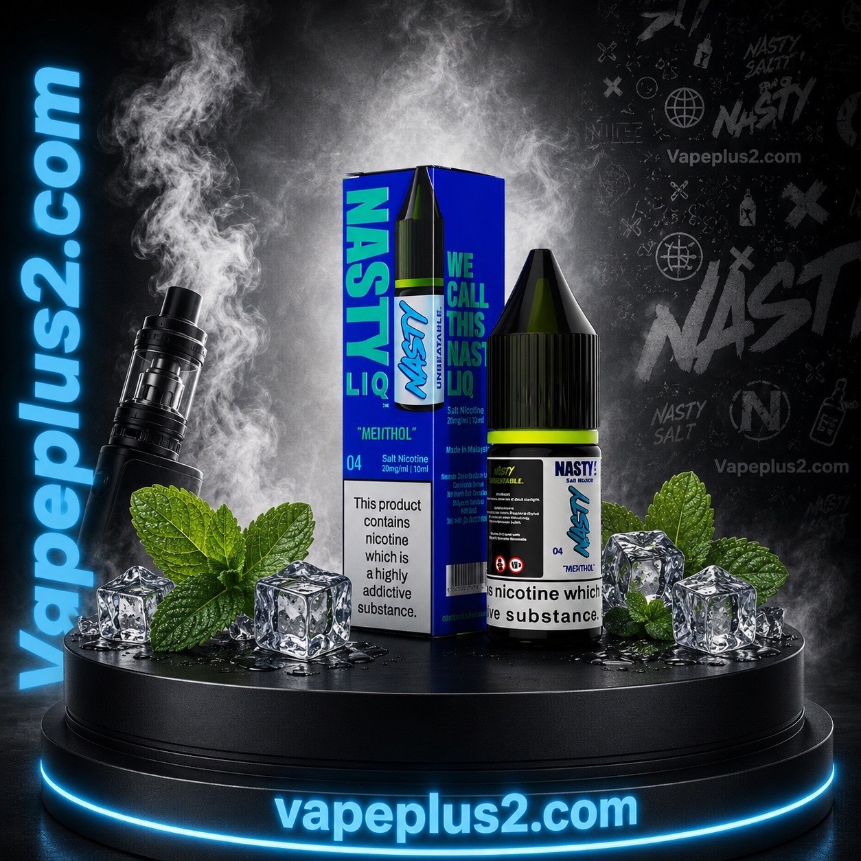 نیکوتین سالت نعنا نستی ۱۰ میل | NASTY MENTHOL MINI SALT
