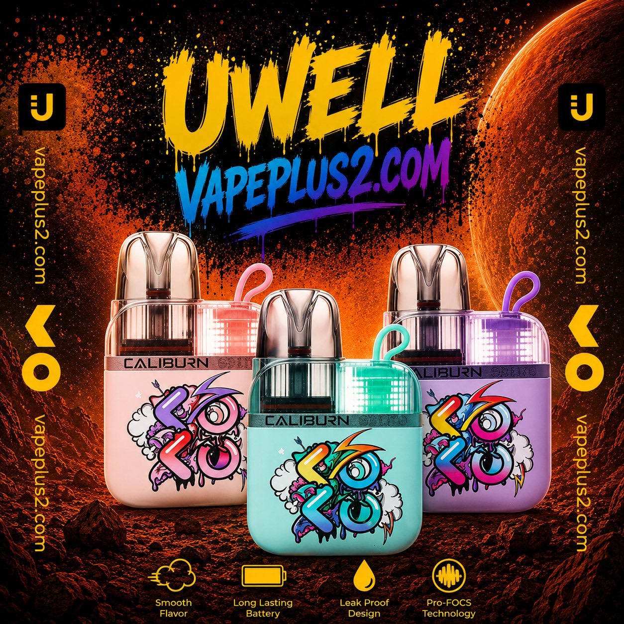 پاد یوول کالیبرن جی ۳ لایت کوکو | Uwell Caliburn G3 Lite KOKO