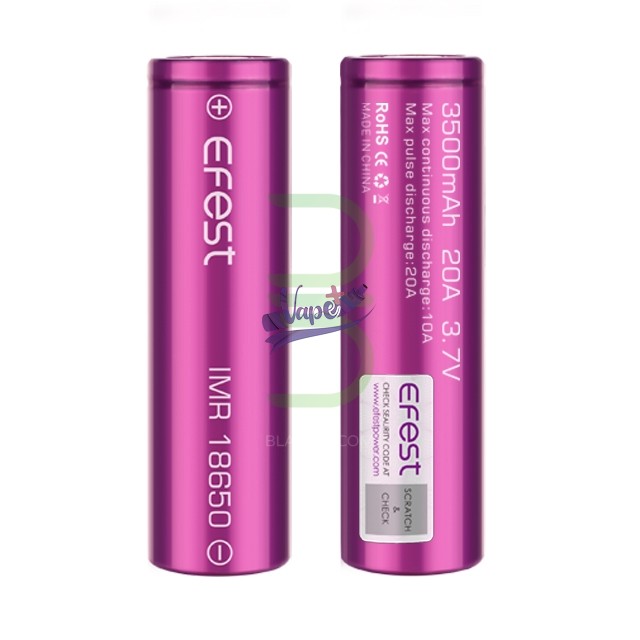 باتری 18650 ایفست 3500 میلی آمپر | Efest Battery 18650 3500mAh