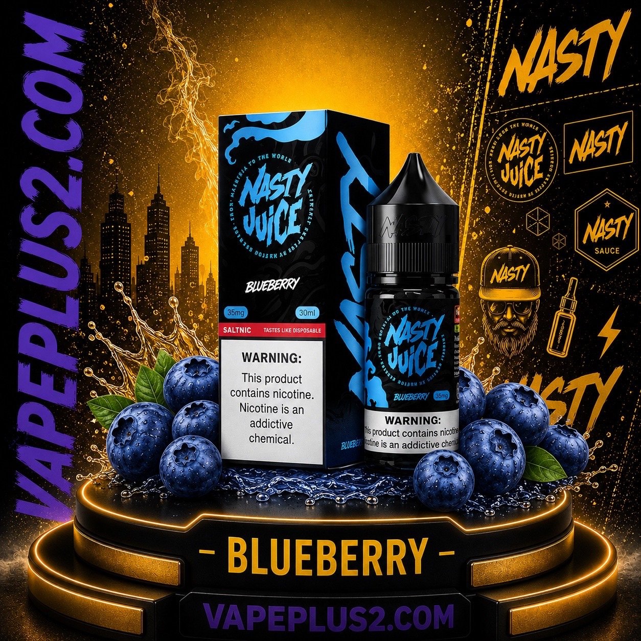سالت نستی بلوبری | Nasty Blueberry