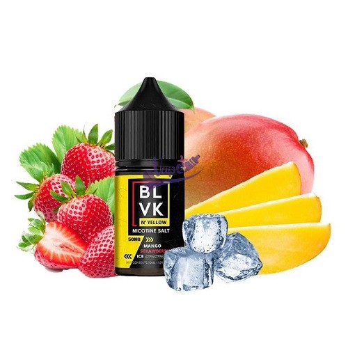 سالت نیکوتین انبه توت فرنگی یخ بی ال وی کی | BLVK Strawberry Mango Ice Salt 30ml