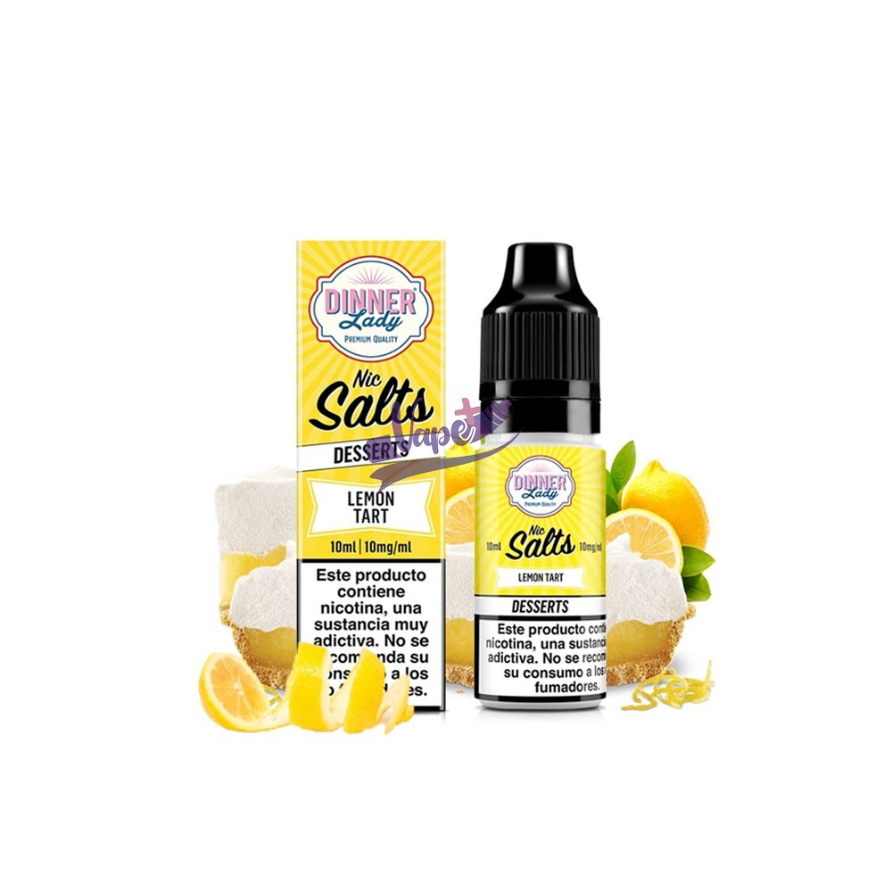 سالت نیکوتین داینر لیدی کیک لیمویی ۱۰ میل | Dinner Lady Lemon Tart Salt (10ml)