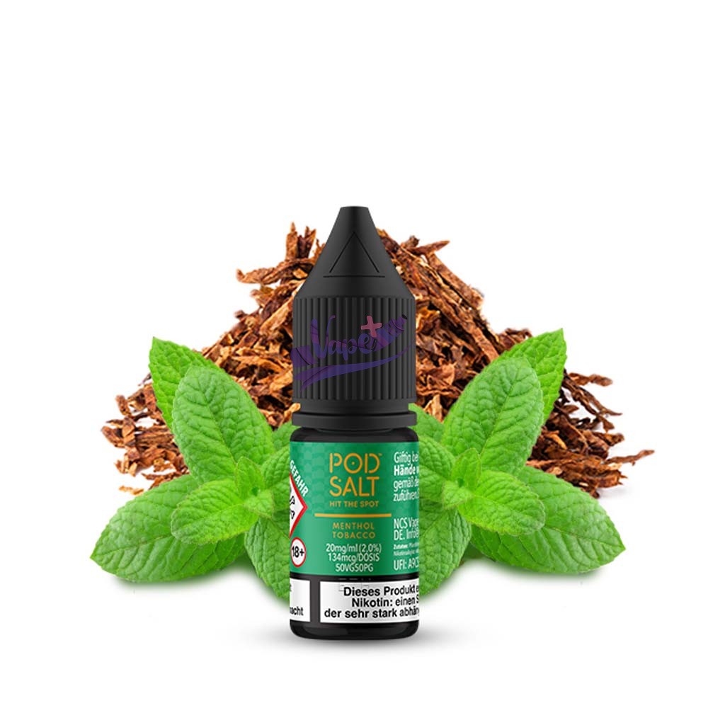 سالت نیکوتین پاد سالت تنباکو یخ ۱۰ میل | POD SALT Menthol Tobacco Salt (10ml)
