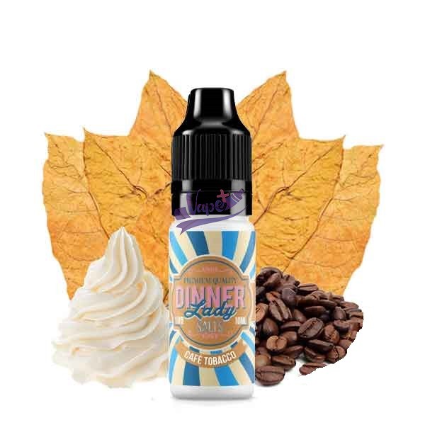 نیکوتین سالت تنباکو خامه قهوه دینر لیدی | DINNER LADY CAFE TOBACCO (10ml)
