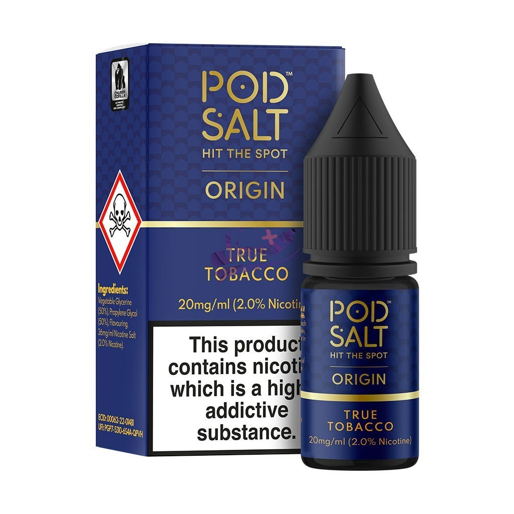 نیکوتین سالت تنباکو پاد سالت ۱۰ میل | POD SALT True Tobacco Salt (10ml)