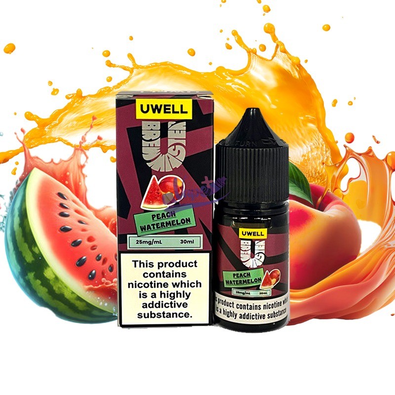 نیکوتین سالت یوول طعم هلو هندوانه | Uwell Peach Watermelon Salt (30ml)