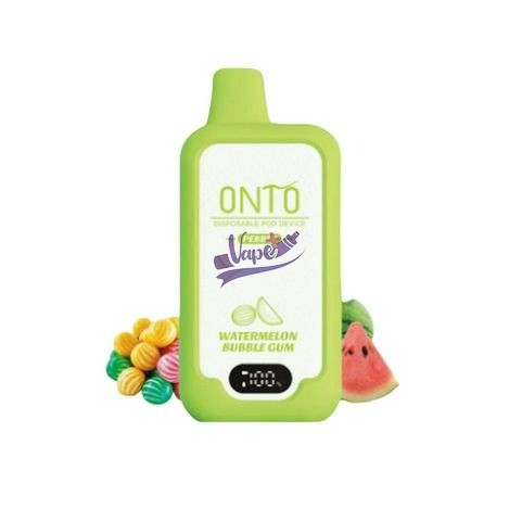 ویپ یکبار مصرف هندوانه آدامس بادکنکی ۱۰,۰۰۰ پاف انتو | ONTO Watermelon Bubble Gum