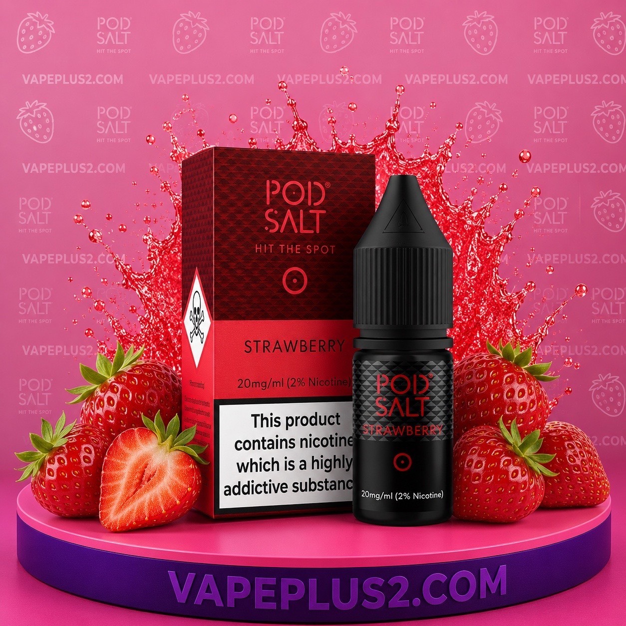 سالت پاد سالت توت فرنگی | pod salt strawberry salt nic