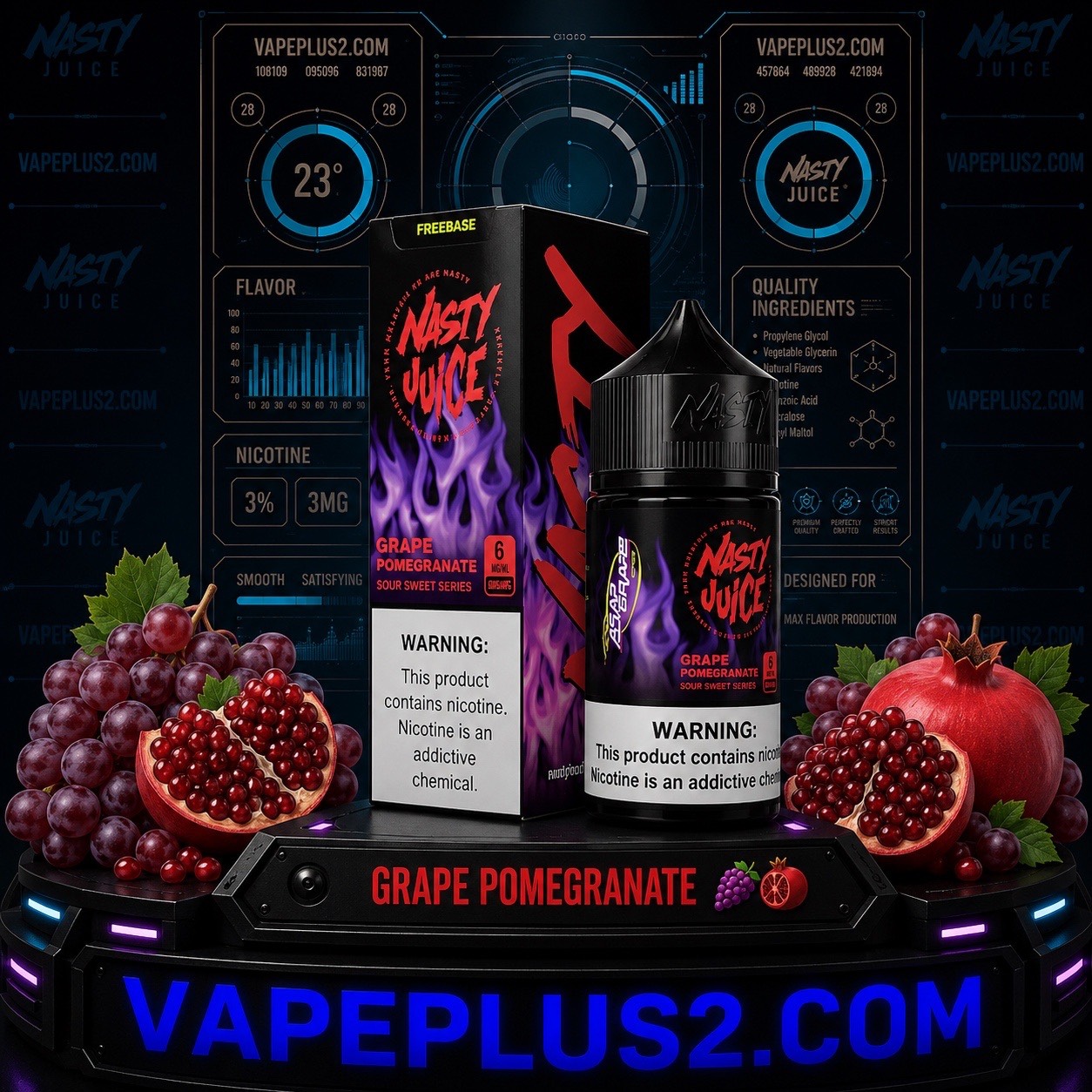 جویس انگور انار کمپانی نستی | NASTY Grape Pomegranate juice