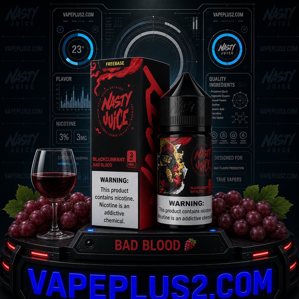 جویس نستی انگور فرنگی | NASTY BAD BLOOD