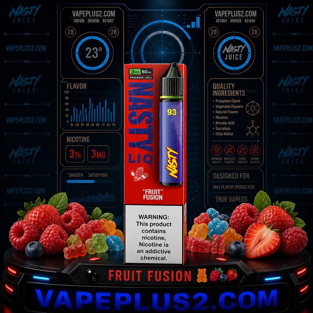 جویس فروت فیوژن نستی | nasty fruit fusion