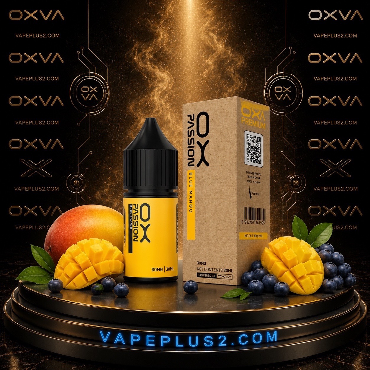 سالت اکسوا طعم انبه بلوبری | Oxva Blue Mango Nic Salt E-Liquid