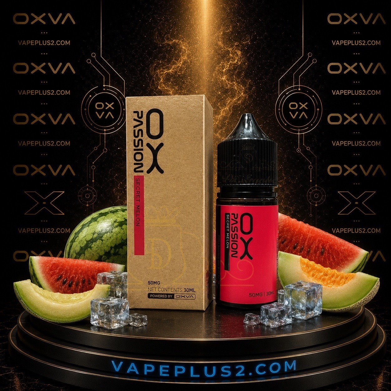 سالت اکسوا هندوانه | Oxva secret melon Ice Nic Salt E-Liquid