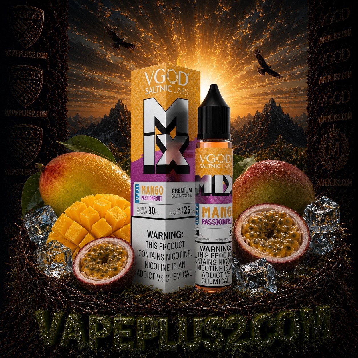 سالت ویگاد انبه پشن فروت یخ | VGOD MANGO PASSION FRUIT ICED