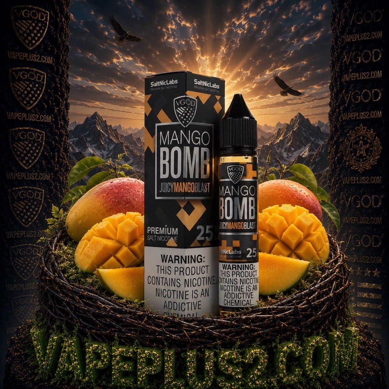سالت نیکوتین بمب انبه ویگاد | VGOD Mango Bomb Saltnic