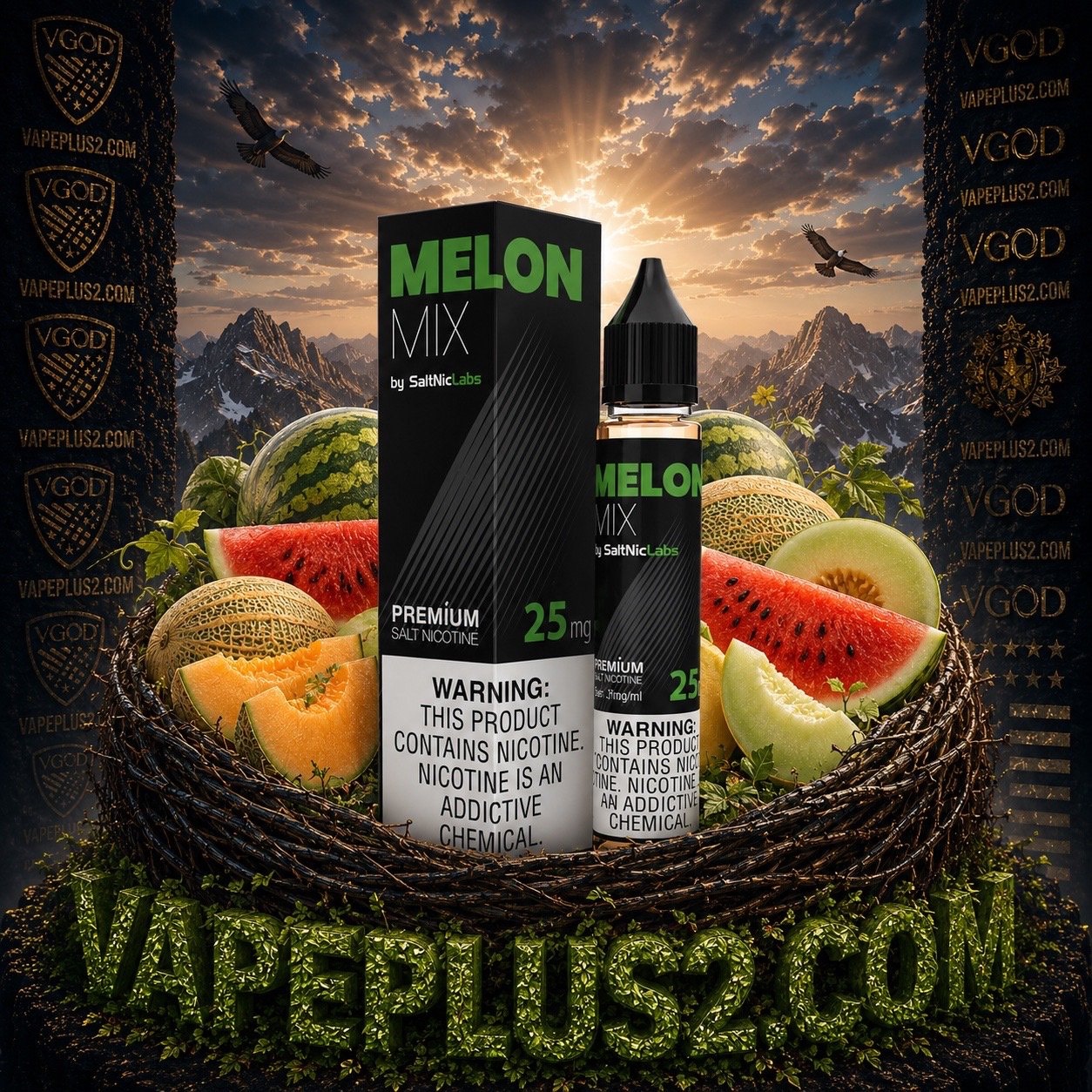سالت هندوانه طالبی ویگاد | VGOD MELON MIX