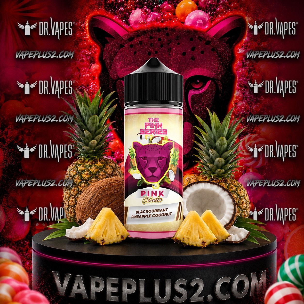 جویس پینک کولادا ((پیناکولادا)) دکتر ویپز 120 میل | Dr.Vapes Pink Colada