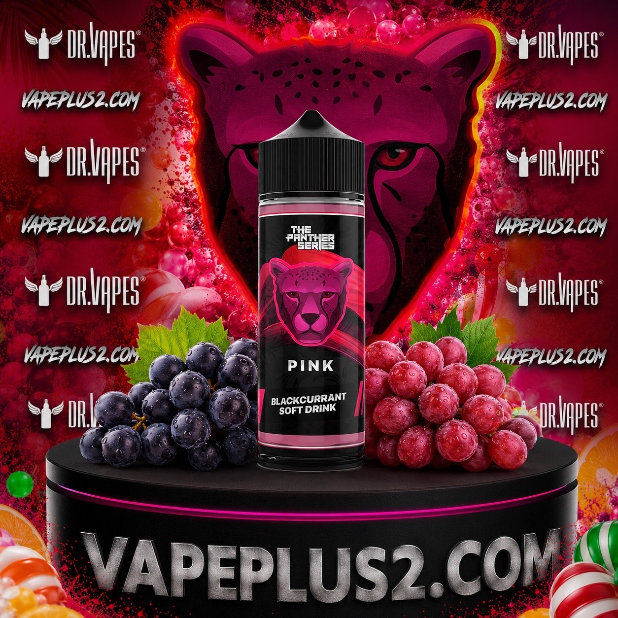 جویس 120 میل دکتر ویپز انگور فرنگی پشمک | DR VAPES 120 MIL PINK