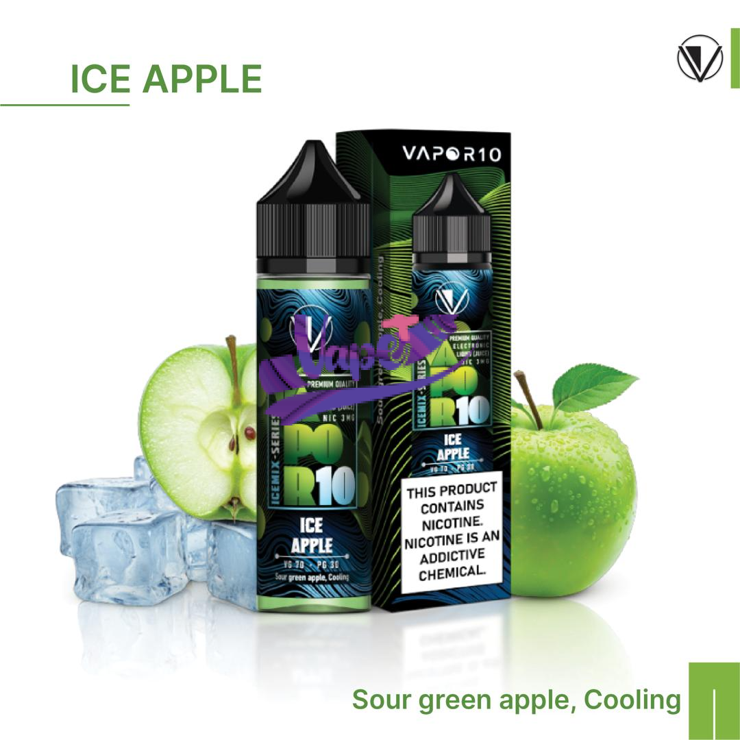جویس ویپرتن سیب یخ 60 میل | Vapor10 Apple Ice E-Liquid نیکوتین 3