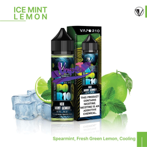 جویس ویپرتن لیمو نعنا یخ 60 میل | Vapor10 Lemon Mint Ice E-Liquid نیکوتین 3