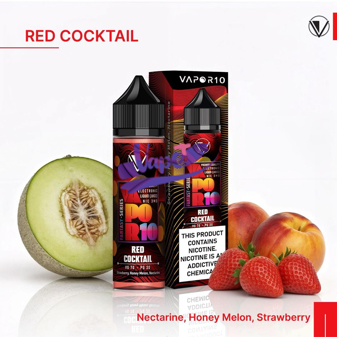 جویس ویپرتن توت فرنگی هلو ملون | VAPOR10 RED COCKTAIL