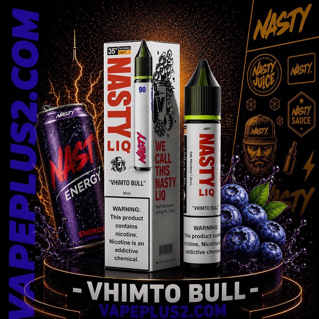 سالت نستی انرژی زا | Nasty Liq Vhimto Bull Salt Nic
