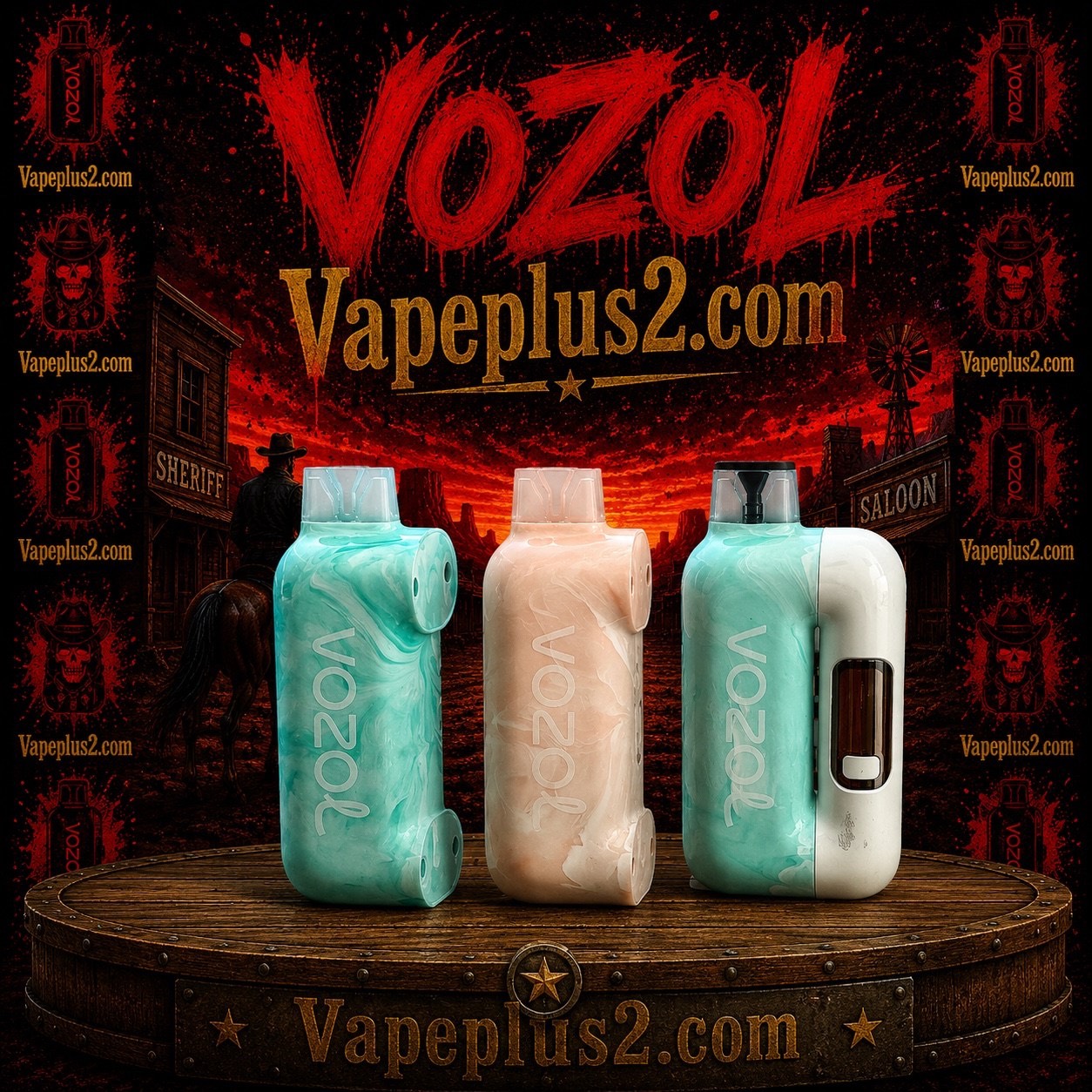پاد یکبار مصرف وزول 60000 پاف((54 هزار سابق)) سه طعم انتخابی | VOZOL 60K Triple Flavor Disposable