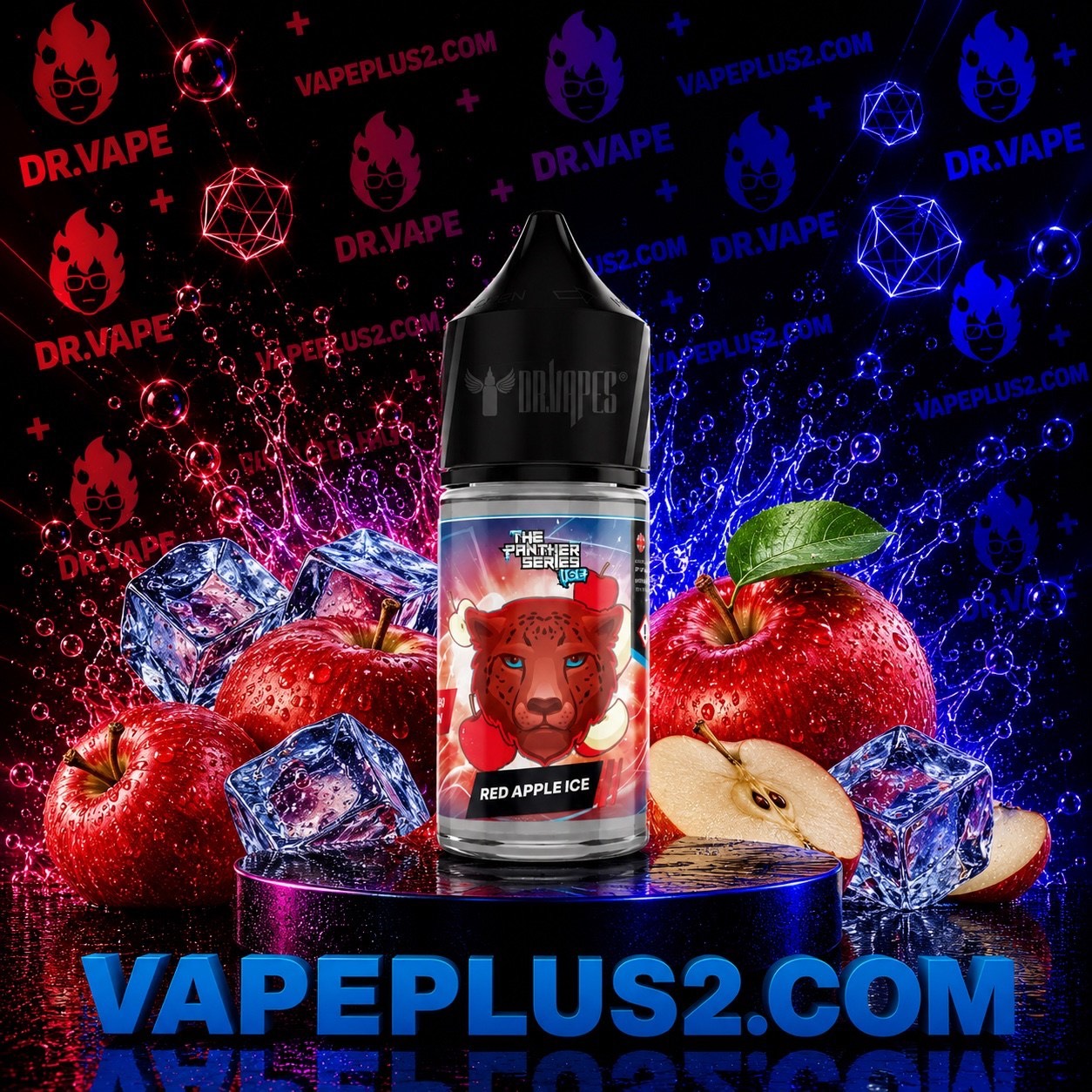 سالت نیکوتین سیب قرمز یخ دکتر ویپز | Dr Vapes Panther Series Red Apple Ice
