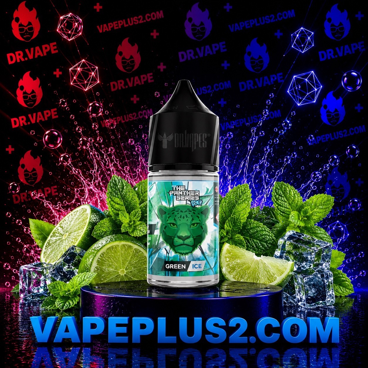 سالت نیکوتین بستنی لیمو یخ دکتر ویپز | Dr Vapes Green Ice Limy Lemon