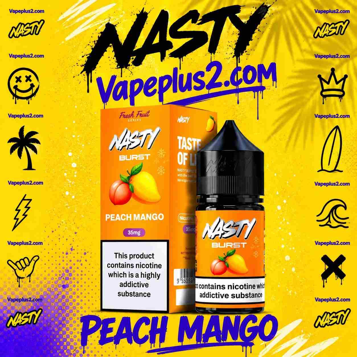 سالت هلو انبه نستی سری جدید | NASTY FRESH FRUITS PEACH MANGO