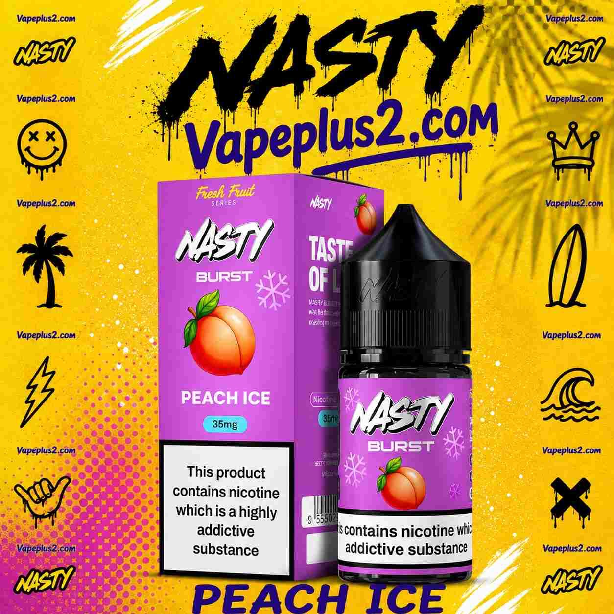 سالت هلو یخ نستی سری جدید | nasty fresh fruits peach ice