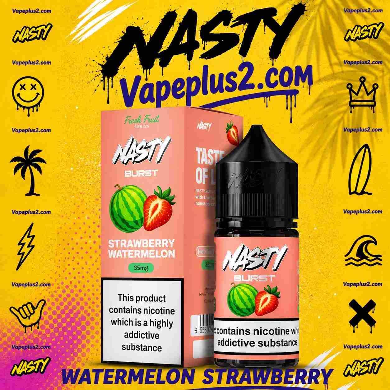 سالت هندوانه توت فرنگی نستی سری جدید | nasty fresh fruits watermelon strawberry